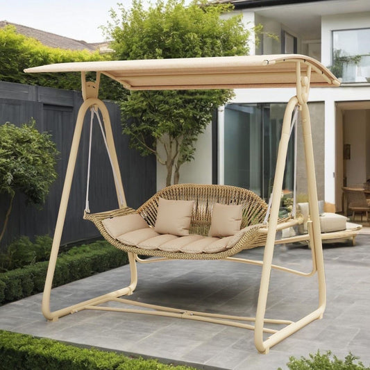 Outdoor Swing Courtyard Cradle Hanging Chair Villa Garden Balcony Terrace Leisure Lazy Internet Celebrity Double Swing Chair