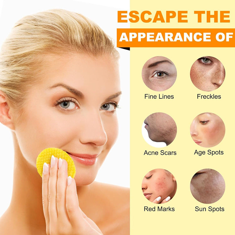 Cross-border foreign trade turmeric cleansing pads Turmeric Cleansing Pad Exfoliating Cleansing Facial Care