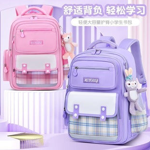 Schoolbag Primary School Girl Large Capacity Dirty Resistant Children's Schoolbag6-12Men's Weight Loss1-6Elementary School Student Backpack http://detail.1688.com/offer/727797868983.html