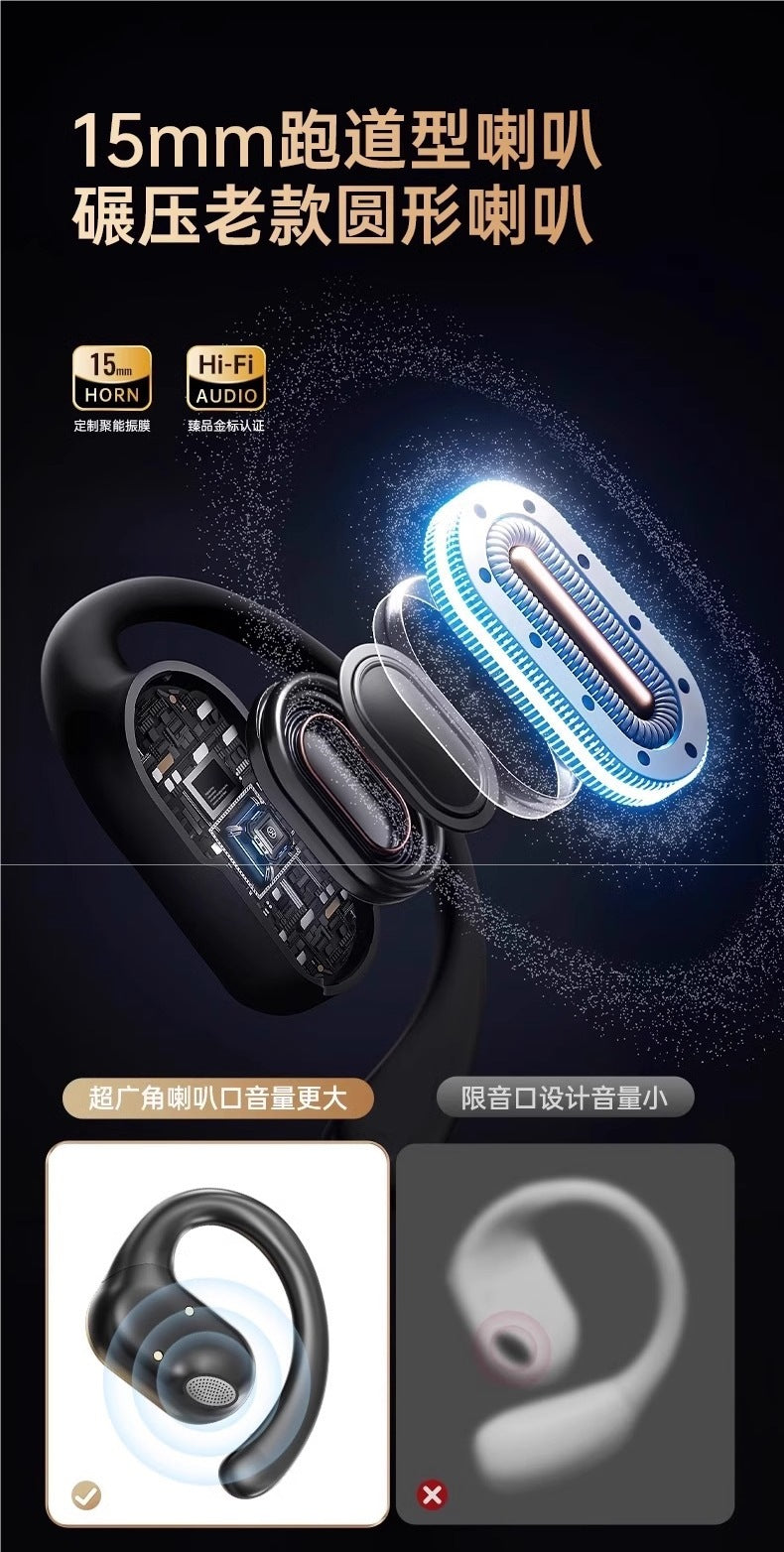 2025New bone conduction Bluetooth earphones wireless over-ear non-in-ear2024Official Genuine Brand Ultra-Long Battery Life