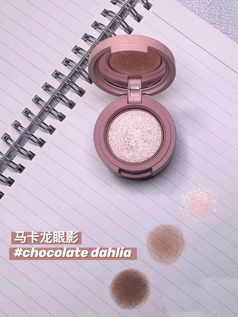Capel Macaron Three-Layer Sandwich Eyeshadow Pearlescent Matte Flash Contour Earth Color with Mirror Nose Side Shadow