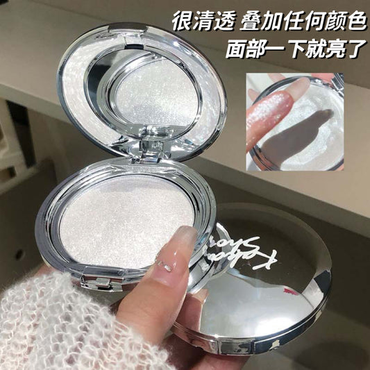 kakashow Single Color Highlighter Cream Crushed Diamond Clear Sparkling Pearl Fine Shimmer 3D Brightening Mashed Potato Blush C465