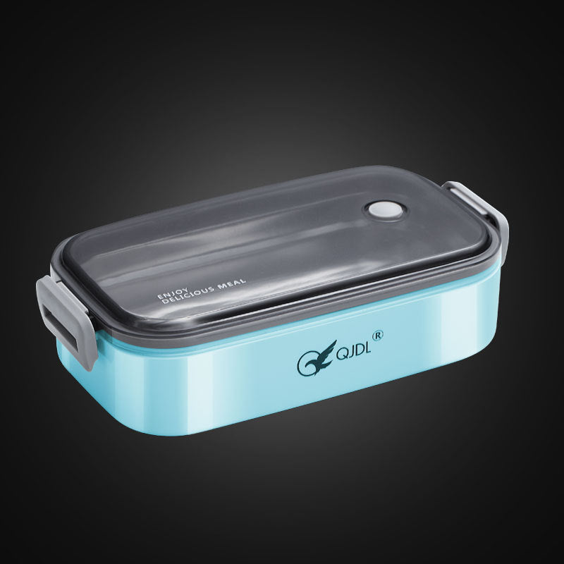 304Stainless Steel Sealed Insulated Lunch Box for Students and Office Workers, Microwave Safe, Double-Layer Lunch Container