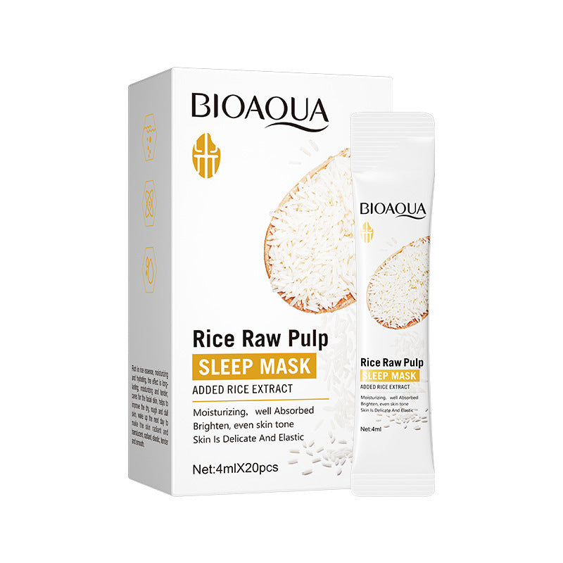 Full English Rice Skincare Set BIOAOUA Rice Puree Series Six-Piece Set Box Cross-Border Wholesale