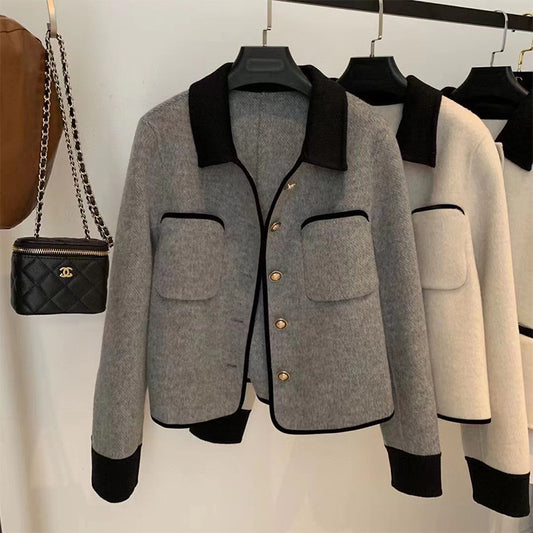 Shenzhen Nanyou Autumn Winter Cashmere Cardigan Little Chanel Style Short Coat High-end Brand Women's Clothing Wholesale First-hand Source