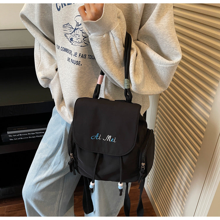 Foreign Order Fashion Super Popular Fresh Style Women's Backpack2025New Trendy and Stylish Handbag Commuting Small Backpack for Women