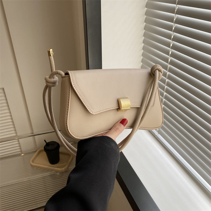 Trendy Women's Shoulder Crossbody Bag Small Square Bag2024Spring new style simple retro hand-held underarm bag