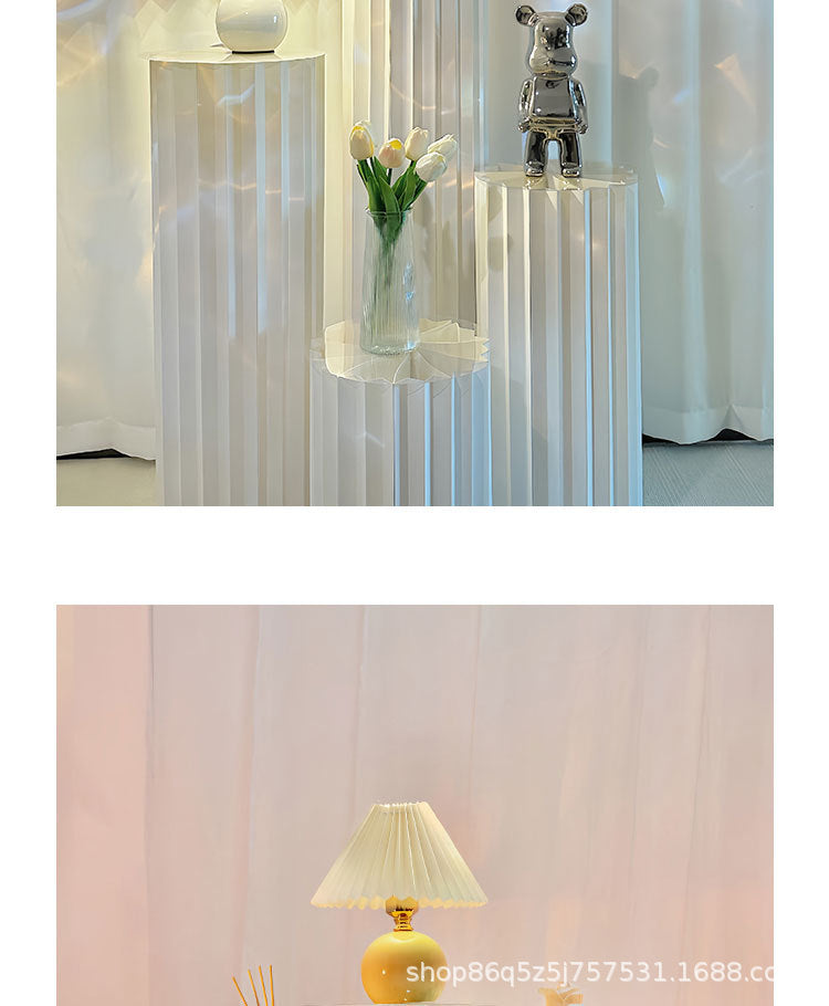 【Firefly Lantern】Live Streaming Background Decoration Foldable Round Column Paper Roman Column Folding Column Road Guide Ornament