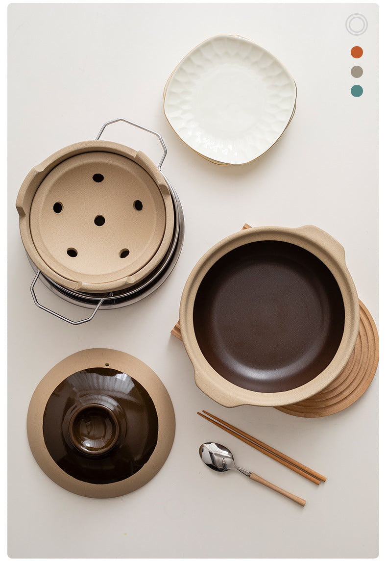 Traditional Edge-Burning Stove Charcoal Stove Clay Pot Commercial Cantonese Style Charcoal Stove Hot Pot Outdoor Surrounding Stove Tea Brewing Barbecue Hong Kong Style Clay Stove