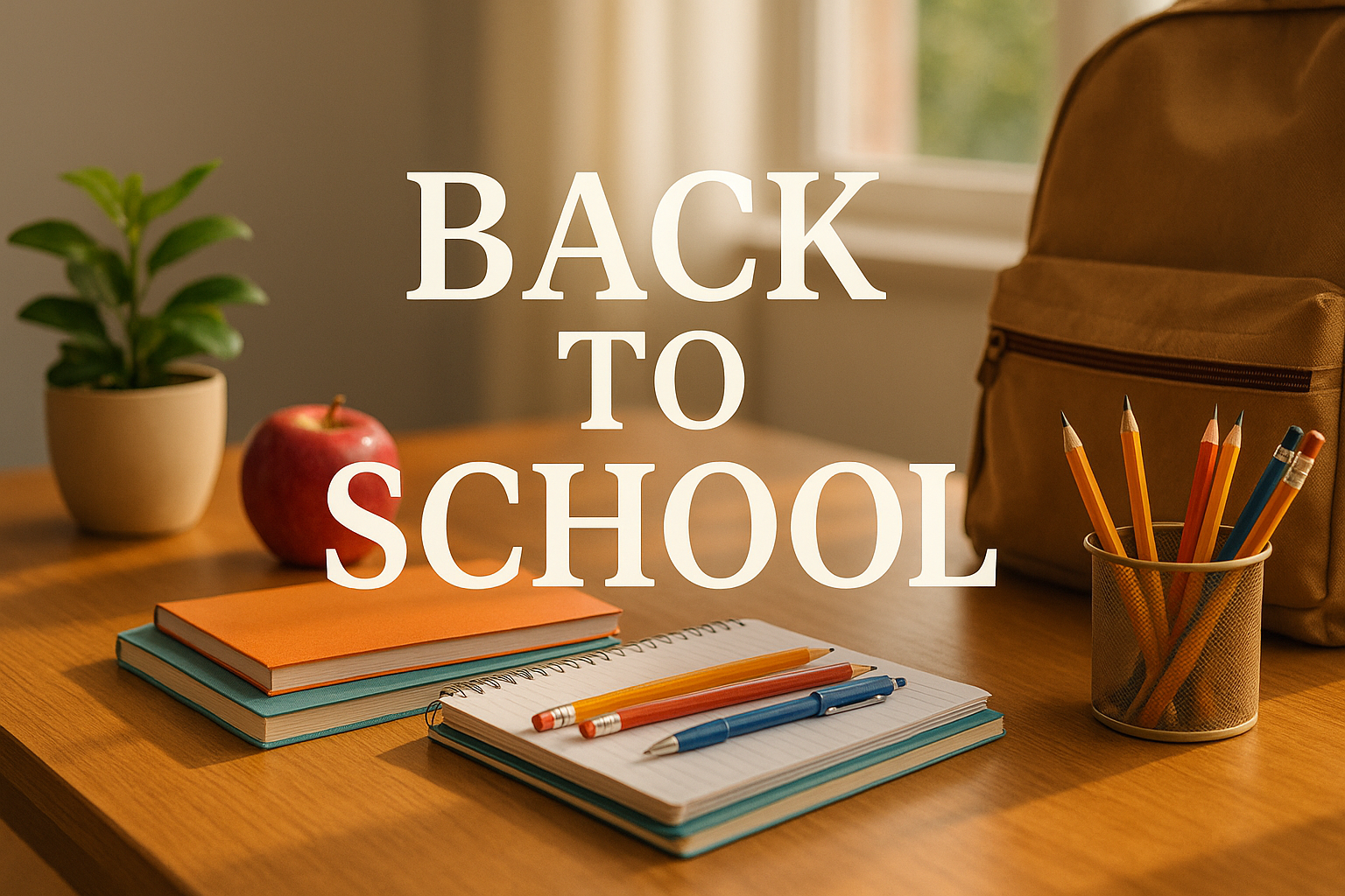 back to shcool generte kro with realistic image with centered label and with beautiful realistic look