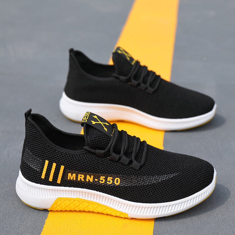 Men's Sneakers2024Spring New Trendy Casual Shoes Running Shoes Couple Shoes Mesh Flyknit Shoes Export
