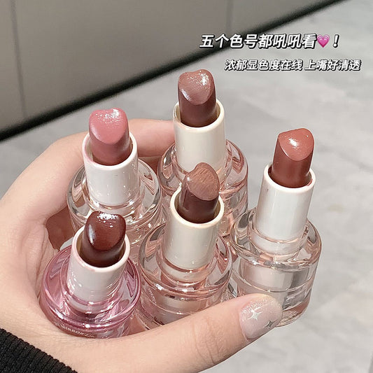 YPYP Big Ice Bucket Dudu Mirror Lipstick Moisturizing and Nourishing Bare-faced Whitening Non-transfer Nude Series Lipstick Affordable
