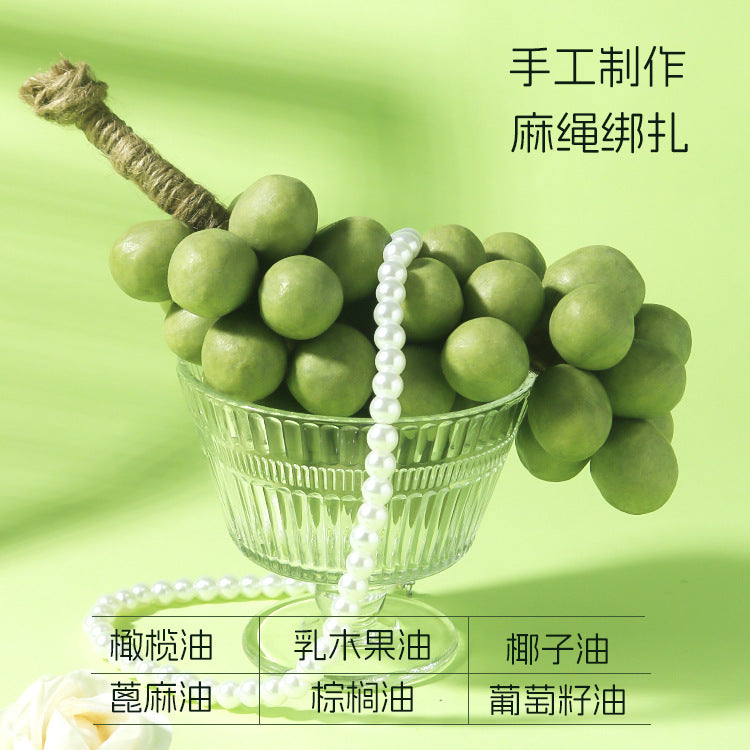 Internet Celebrity Style Handmade Soap Green Grape Oil Control Soap Bath Hand Soap Gift Grape Cluster Cold Process Soap