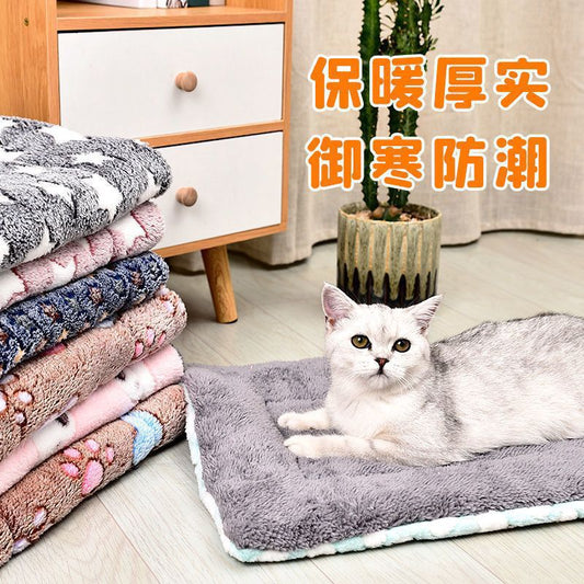 Dog Mat Warm Thickened Cat Mat Winter Thickened Mat Cat Cage Cat Dog Universal Dog Sleeping Mat Dog Bed Mat