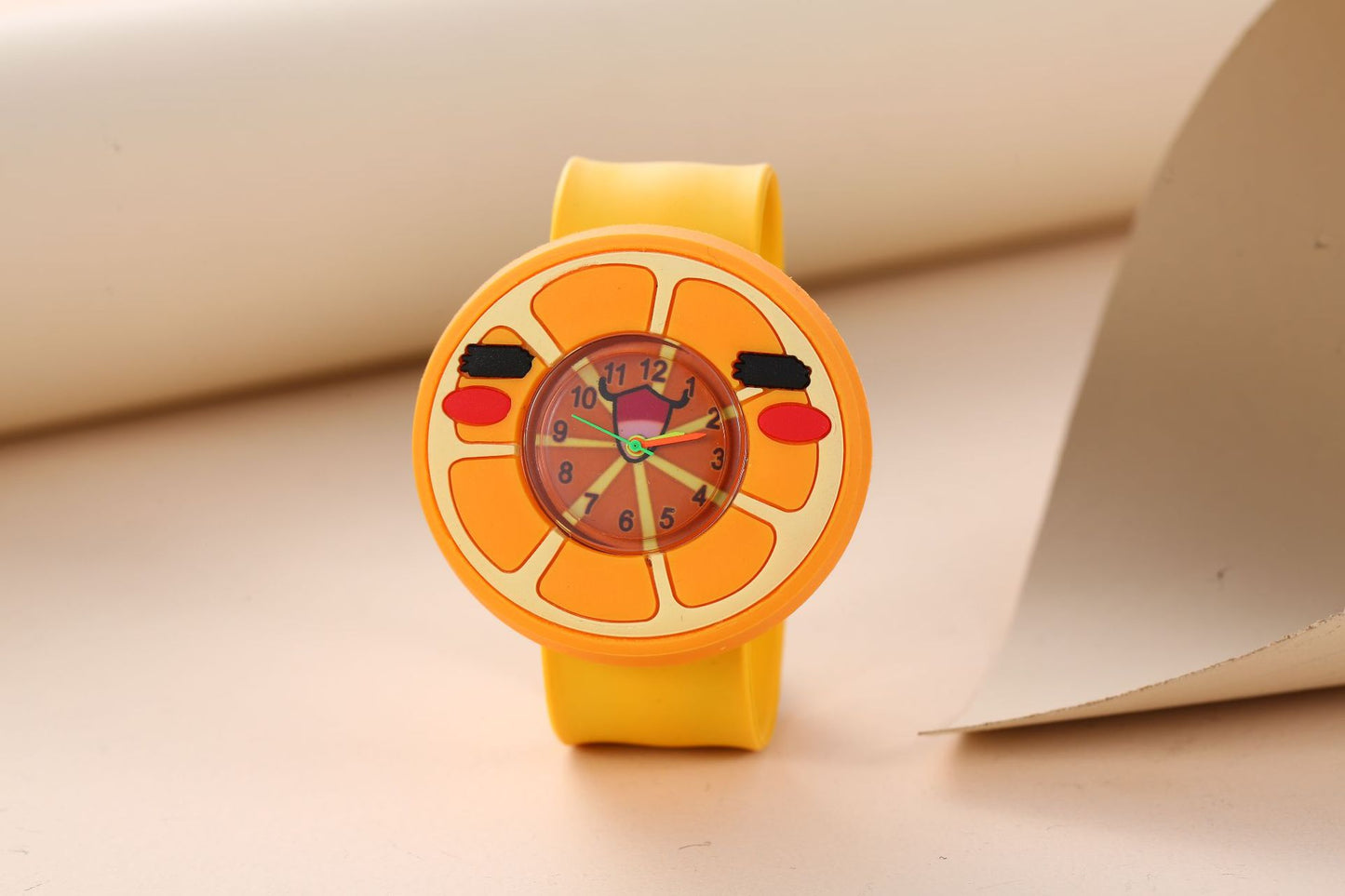 Children's Cute Fashion Snap Watch for Boys and Girls Quartz Watch Childlike Chronograph Large Dial