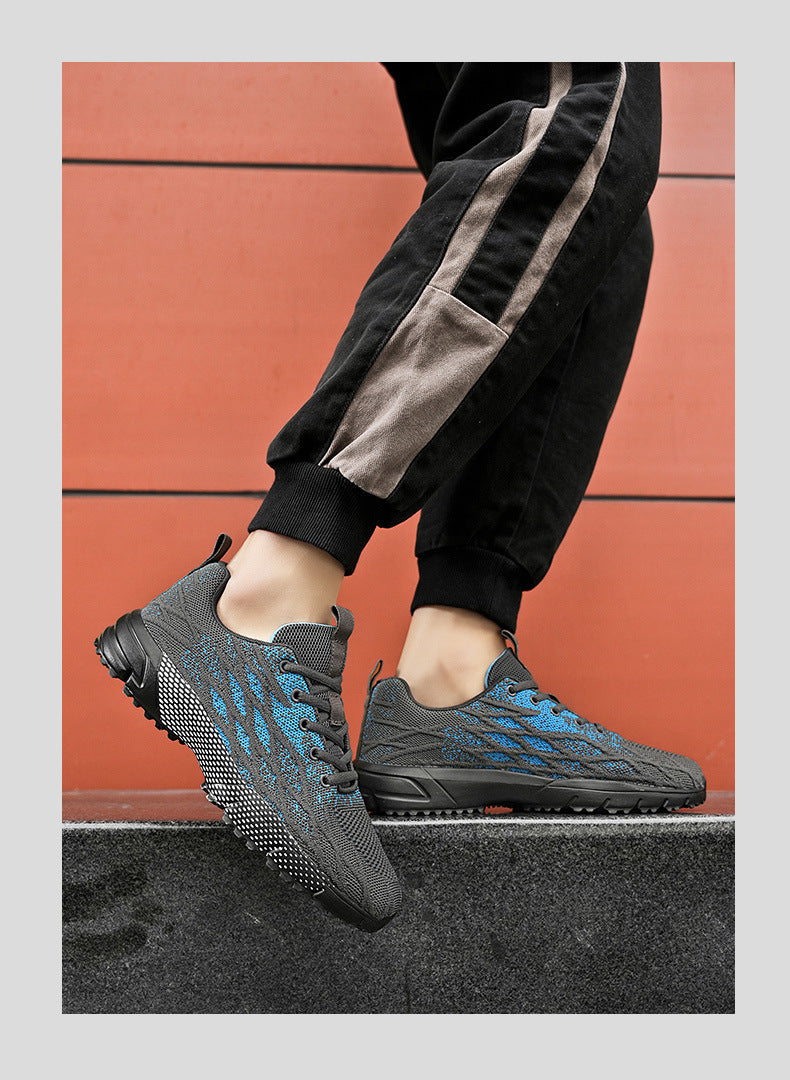 Men's New Low-Top Mesh Shoes Lightweight Comfortable Cushioned Sneakers Outdoor Fashion Versatile Casual Men's Shoes