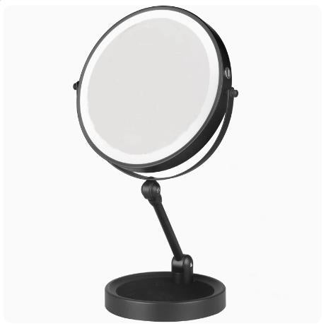 New Folding Makeup Mirror Desktop Magnifying Double-Sided led Light strip smart fill light vanity mirror touch switch