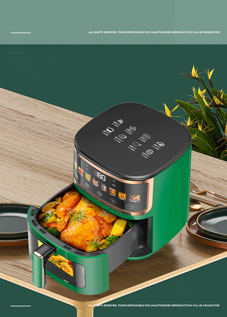 Jinzheng Air Fryer Household Large Capacity Oil-Free Electric Oven Multi-Functional Electric Fryer Machine Air fryer Cross-Border C