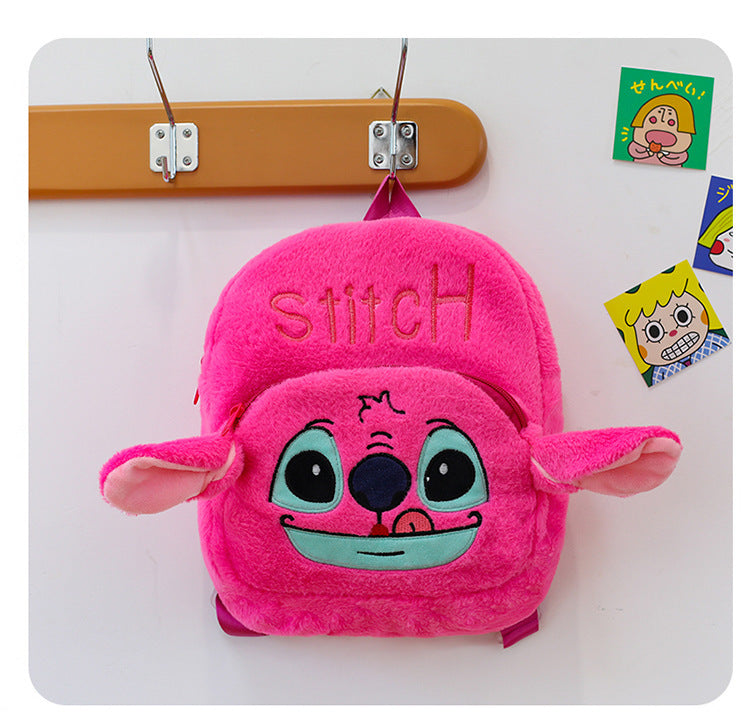 New Stitch Plush Toy Double-Back Cute Children's Large Capacity Backpack for Outings http://detail.1688.com/offer/957031023505.html