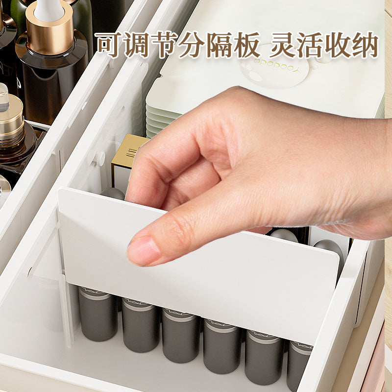Drawer Storage Box Expandable Cabinet Divider Box Kitchen Tableware Desktop Cosmetics Miscellaneous Organizer Box