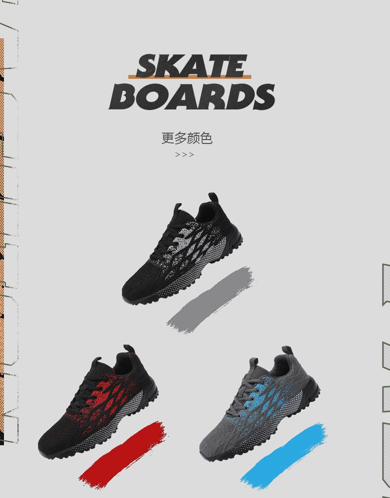 Men's New Low-Top Mesh Shoes Lightweight Comfortable Cushioned Sneakers Outdoor Fashion Versatile Casual Men's Shoes