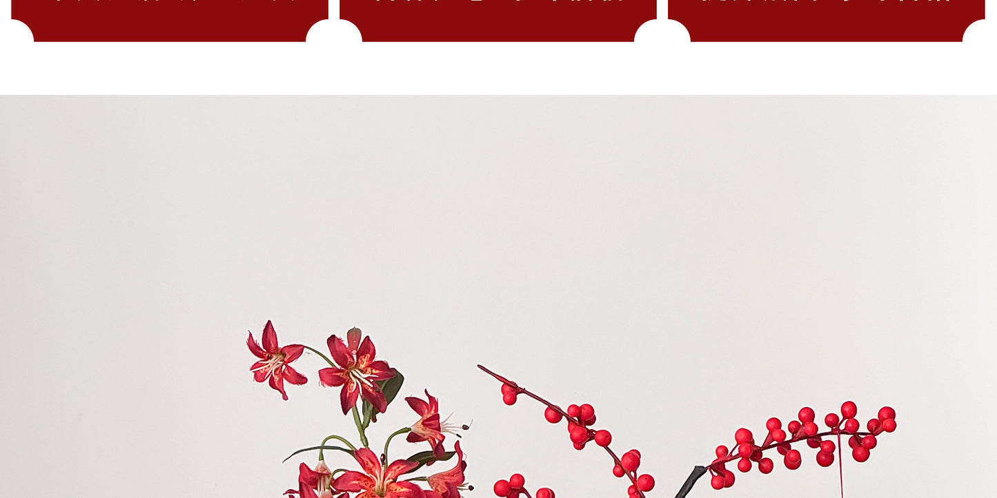 Wholesale Housewarming Gift Winter Green Red Fruit Artificial Flower Bouquet Decoration Ornament New Home Move-in Joy One Piece Dropshipping