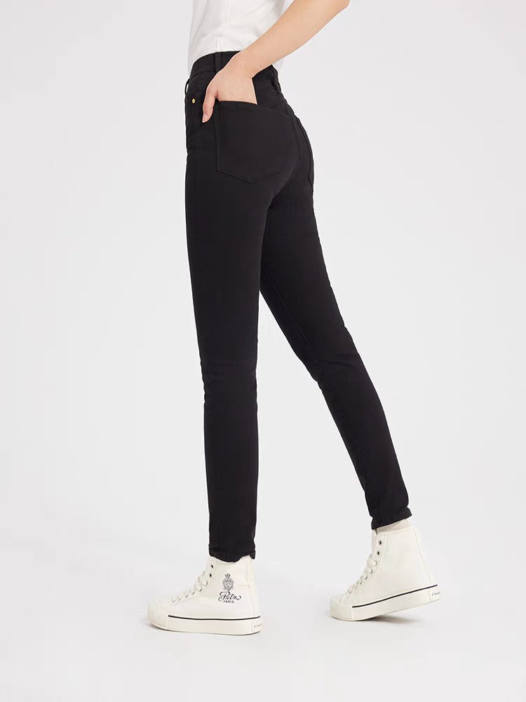 FRAE Women's Classic High Waist Skinny Slim Fit Denim Pencil Pants