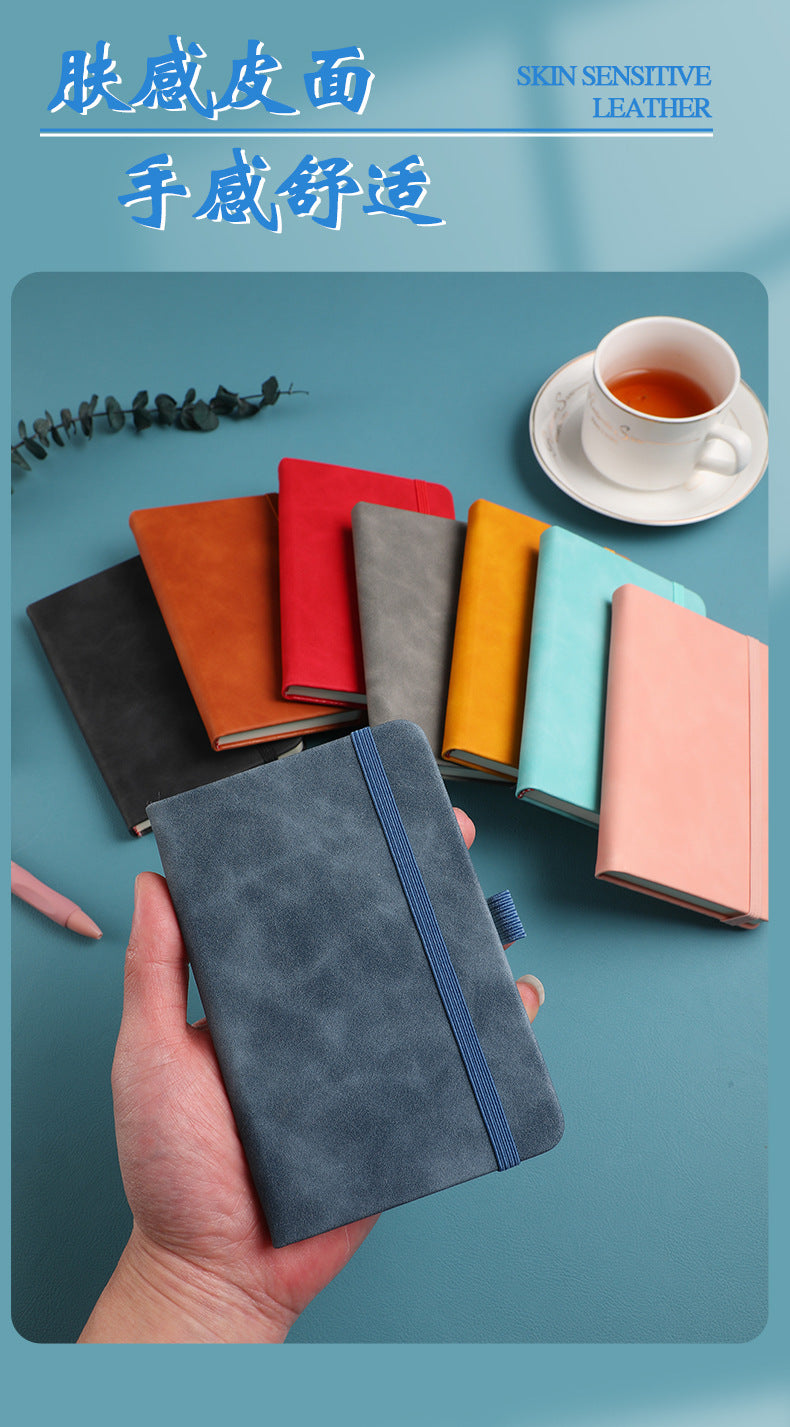 In-stock Cross-border Amazon A6Business Office Notebook Journal Internet Celebrity Planner Student Simple Strap Notebook