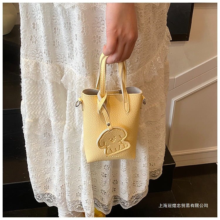 Women's Bag Single Shoulder Crossbody Bag Versatile Handbag New Simple Style Basket Fashionable Spring2025Fashion