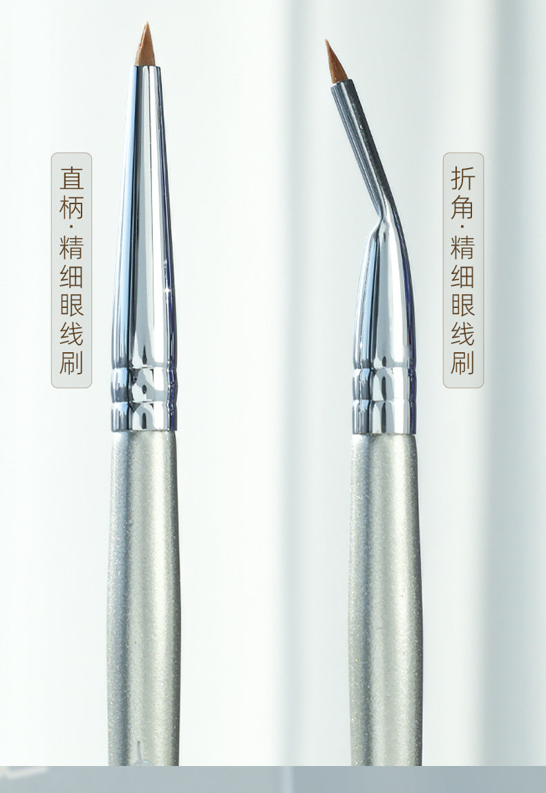 Guo Xiaotou Same Style Angled Eyeliner Brush Fine Drawing Aegyo-sal Eyelid to Tear Trough Eye Detail Brush Makeup Special