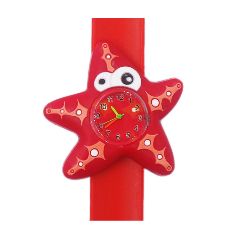 Children's Watch Cartoon Pat Watch Kindergarten Elementary School Silicone Toy Pat Circle Anime Peppa Pig Electronic Watch