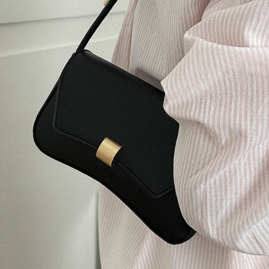 Trendy Women's Shoulder Crossbody Bag Small Square Bag2024Spring new style simple retro hand-held underarm bag