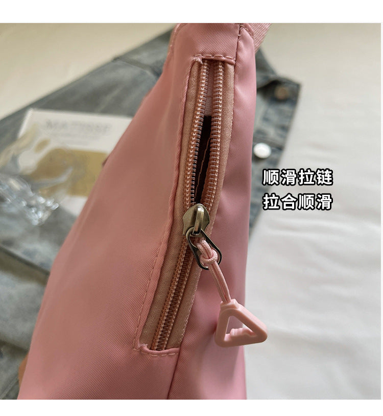 Casual Single Shoulder Crossbody Bag New Model Phone Small Square Bag Versatile Shopping Handbag Lightweight Water-Resistant Nylon Bag