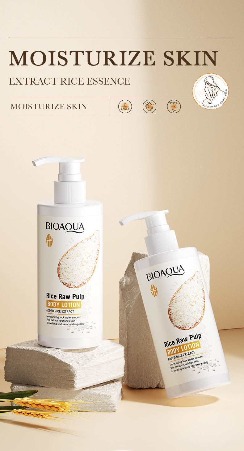 Full English Rice Skincare Set BIOAOUA Rice Puree Series Six-Piece Set Box Cross-Border Wholesale