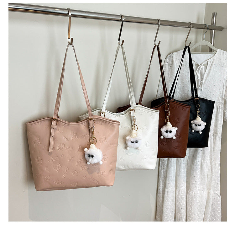 Women's High-Grade Bag2025Spring Birthday Gift Puppy Tote Bag Large Capacity Women's Bag Commuting Crossbody Bag