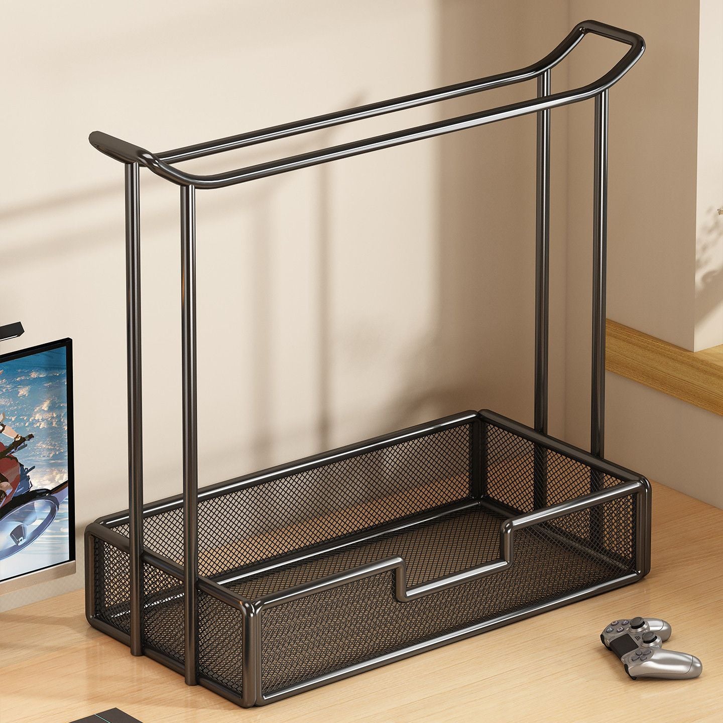 Universal Desktop Headphone Stand Storage Rack Gaming Headset Holder Metal Earbud Stand