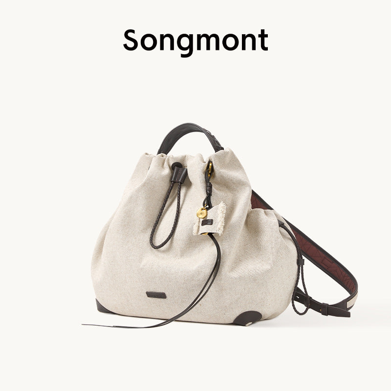 【Wen Qi Same Style】Songmont Yamashita Arimatsu Baina Series Women's Large Capacity Commuter Backpack Laptop Bag