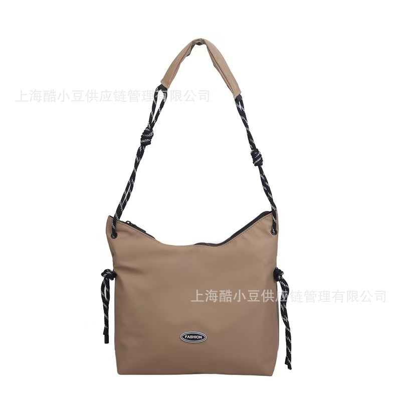 Fashion Simple Crossbody Bag for Women, Large Capacity Lazy Style Single Shoulder Tote Bag, Korean Version Versatile Commuting