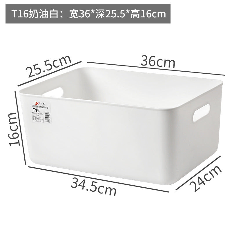 Storage Box Wholesale Storage Box Office Desktop Covered Dustproof Organizing Box Wardrobe Living Room Kitchen Storage Box