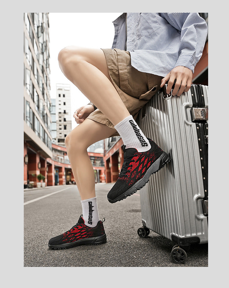 Men's New Low-Top Mesh Shoes Lightweight Comfortable Cushioned Sneakers Outdoor Fashion Versatile Casual Men's Shoes