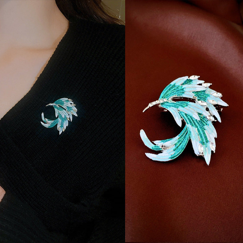 Inlaid Diamond Pearl Digital Flower Brooch French Light Luxury Elegant Pin Fashion Niche High-end Suit Accessory for Women