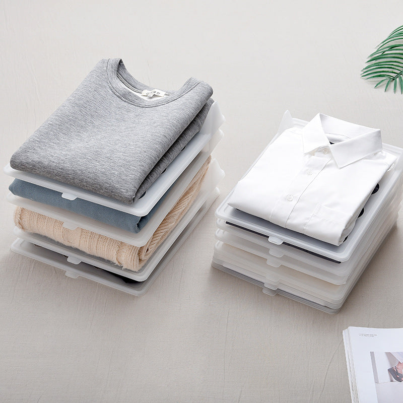 Factory Direct Clothing Folding Storage Board Rack Organizer Layered Shirt T Shirt Clothes Wardrobe Storage Layered Partition Board