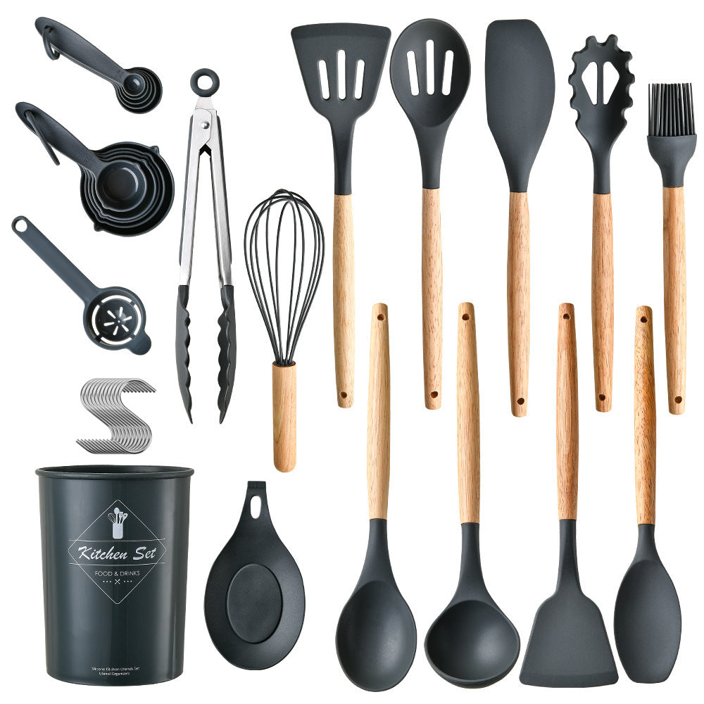 Cross-border Hot-selling Silicone Kitchenware34Set of Non-Stick Spatula, Measuring Cup, and Measuring Spoon kitchen utensil