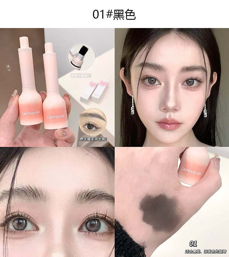 Cappuvini Large Eyebrow Brush Dye Eyebrow Cream Fluffy Water Eyebrow Pencil Dye Eyebrow Wild Eyebrow Hairline Pencil Press Cushion286
