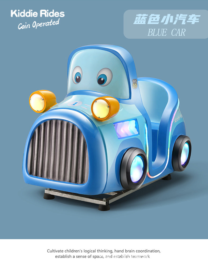 New Model Children's Coin-Operated QR Code Electric Airplane Motorcycle Police Car Rocking Car Commercial Fiberglass Swing Machine Game Machine