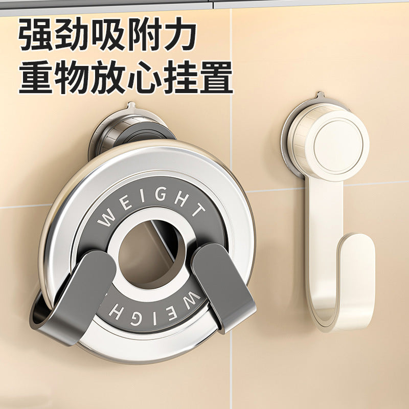 Suction Cup Wall-Mounted Pot Lid Holder Wall No-Drill Cutting Board Rack Storage Kitchen Organizer Pot Lid Organizer