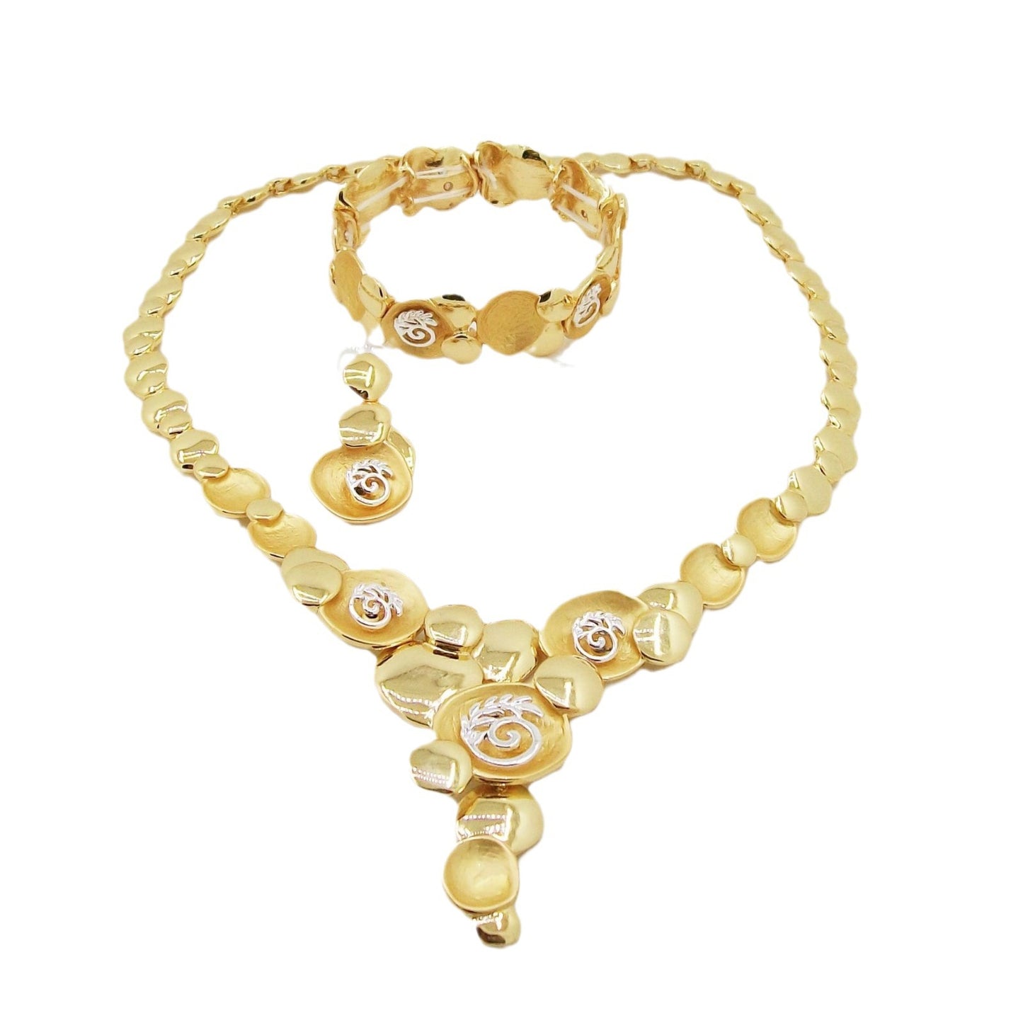 Wholesale production of jewelry sets Jewelry Set Decoration Four-Piece Set Real Gold Gold K Gold In Stock jewelry Jewelry