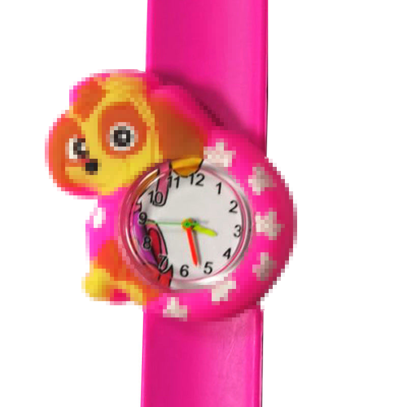 Children's Watch Cartoon Pat Watch Kindergarten Elementary School Silicone Toy Pat Circle Anime Peppa Pig Electronic Watch