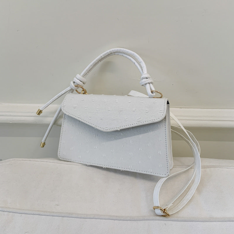 Simple Solid Color Trendy Fashionable Handbag2025Summer New Casual Elegant Single Shoulder Crossbody Small Square Bag for Women