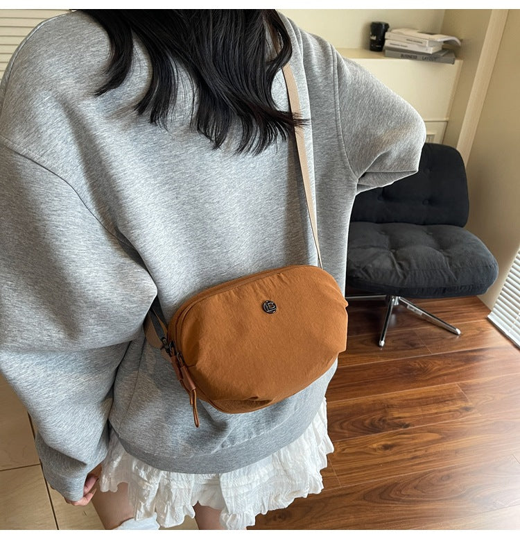 Casual Crossbody Bag Fashion Nylon Style Bag for Cycling ins New Small Bag Lightweight Single Shoulder Nylon Hip-Hop